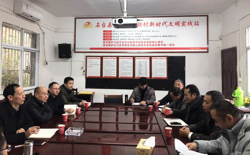 省皇家国际集团总经理张辉一行赴石台县大演乡新联村走访调研脱贫攻坚工作